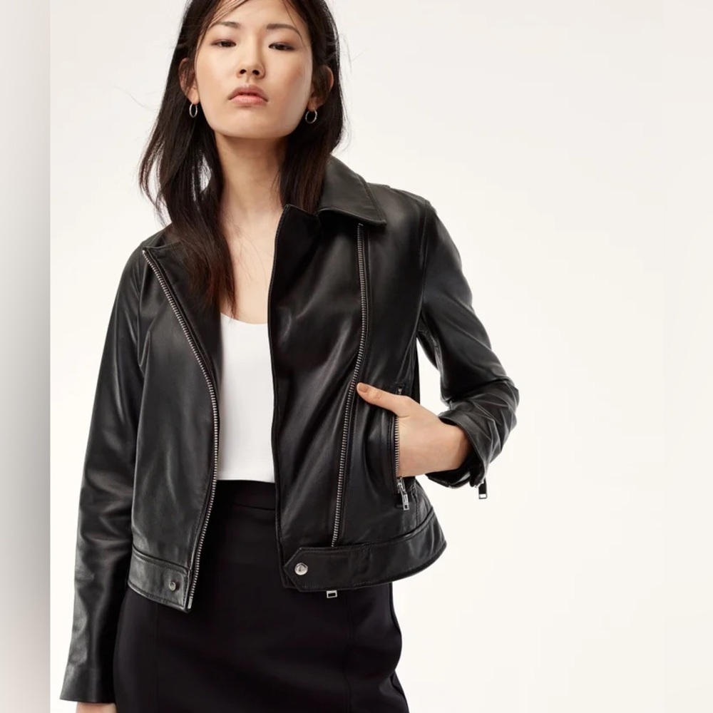 Aritzia Talula Leather Jacket